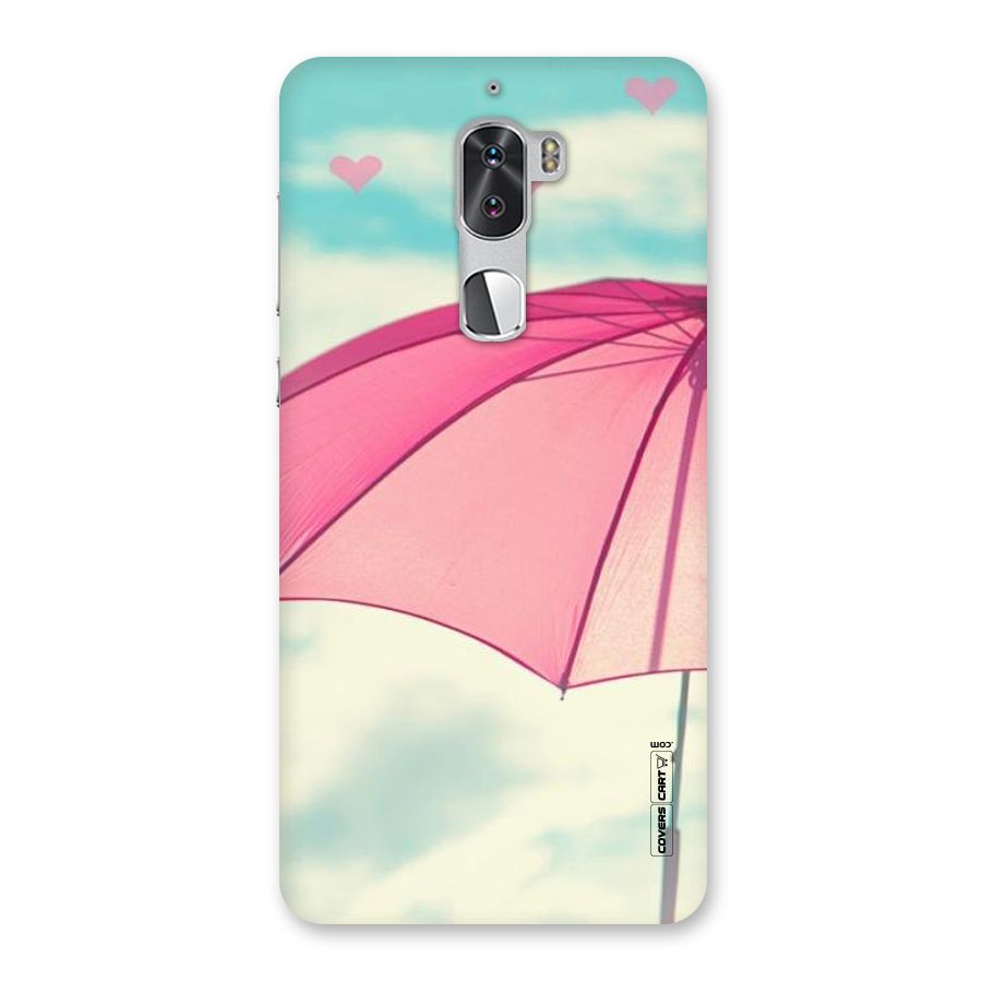 Cute Pink Umbrella Back Case for Coolpad Cool 1