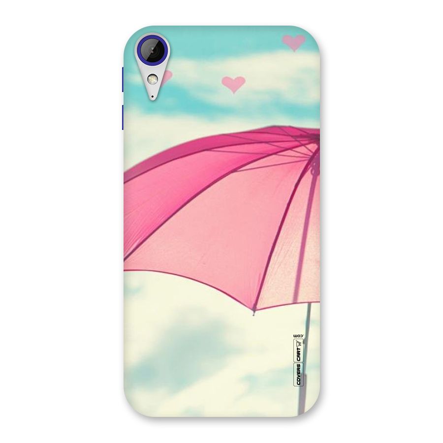 Cute Pink Umbrella Back Case for Desire 830