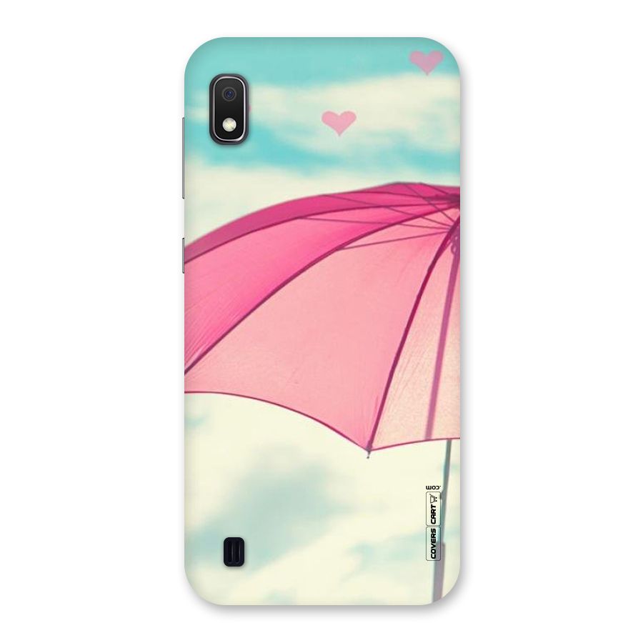 Cute Pink Umbrella Back Case for Galaxy A10