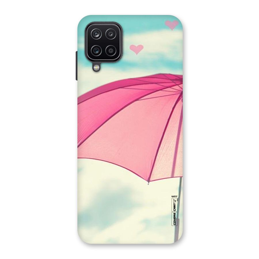 Cute Pink Umbrella Back Case for Galaxy A12