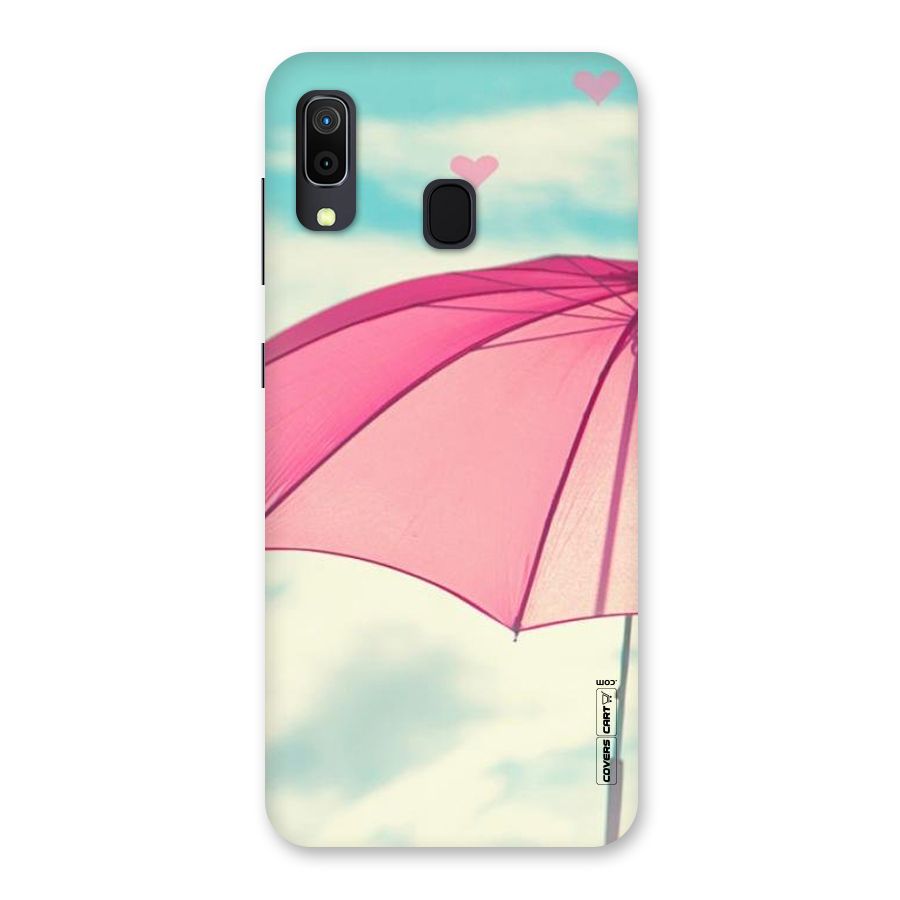 Cute Pink Umbrella Back Case for Galaxy A30