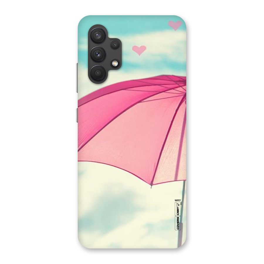 Cute Pink Umbrella Back Case for Galaxy A32