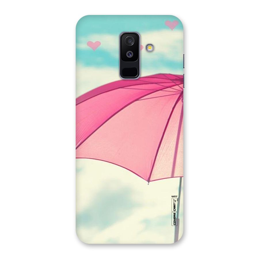 Cute Pink Umbrella Back Case for Galaxy A6 Plus