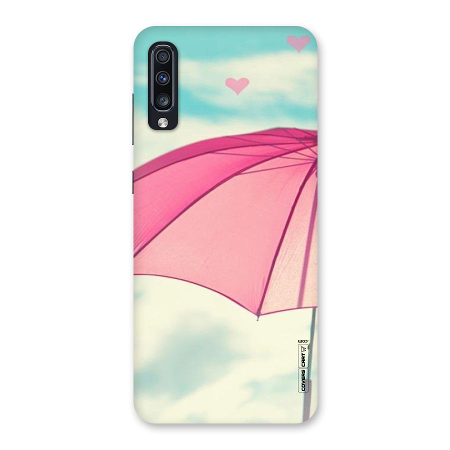 Cute Pink Umbrella Back Case for Galaxy A70