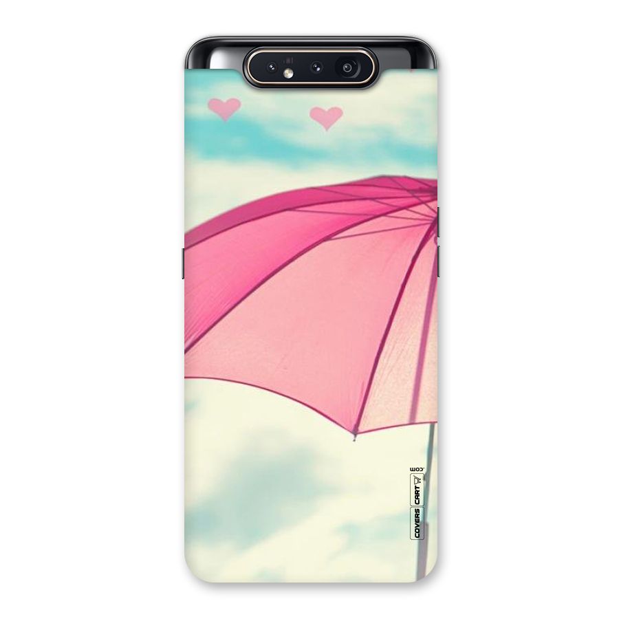 Cute Pink Umbrella Back Case for Galaxy A80