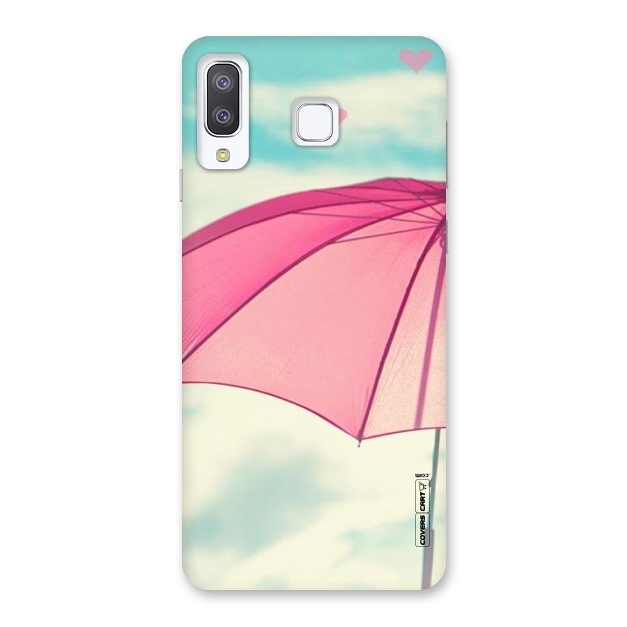 Cute Pink Umbrella Back Case for Galaxy A8 Star
