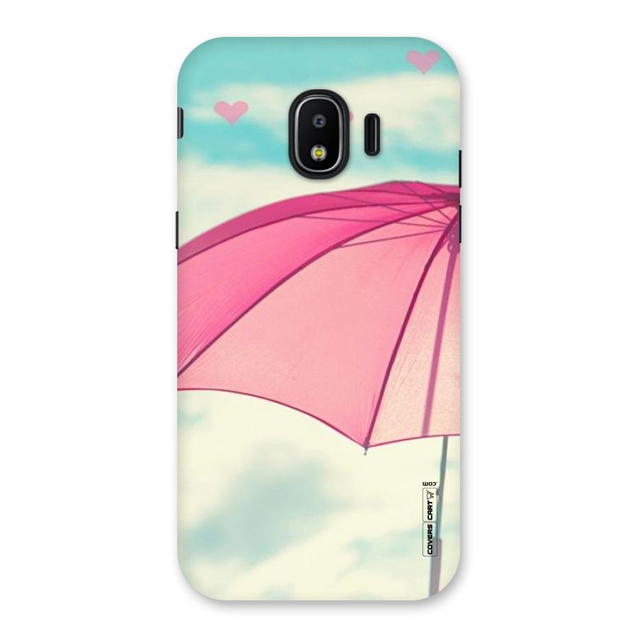 Cute Pink Umbrella Back Case for Galaxy J2 Pro 2018