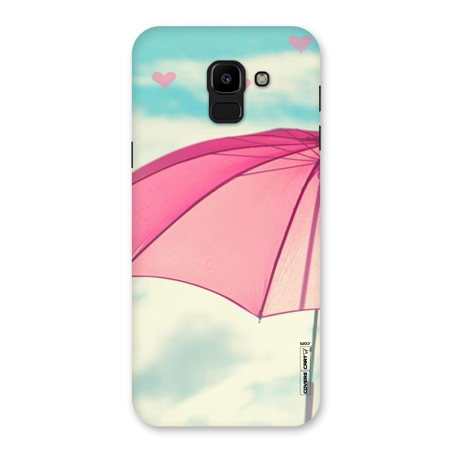 Cute Pink Umbrella Back Case for Galaxy J6