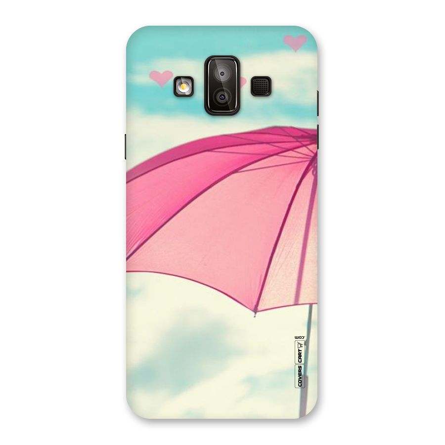 Cute Pink Umbrella Back Case for Galaxy J7 Duo
