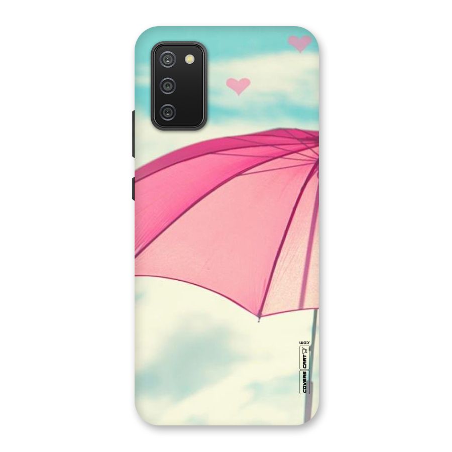 Cute Pink Umbrella Back Case for Galaxy M02s