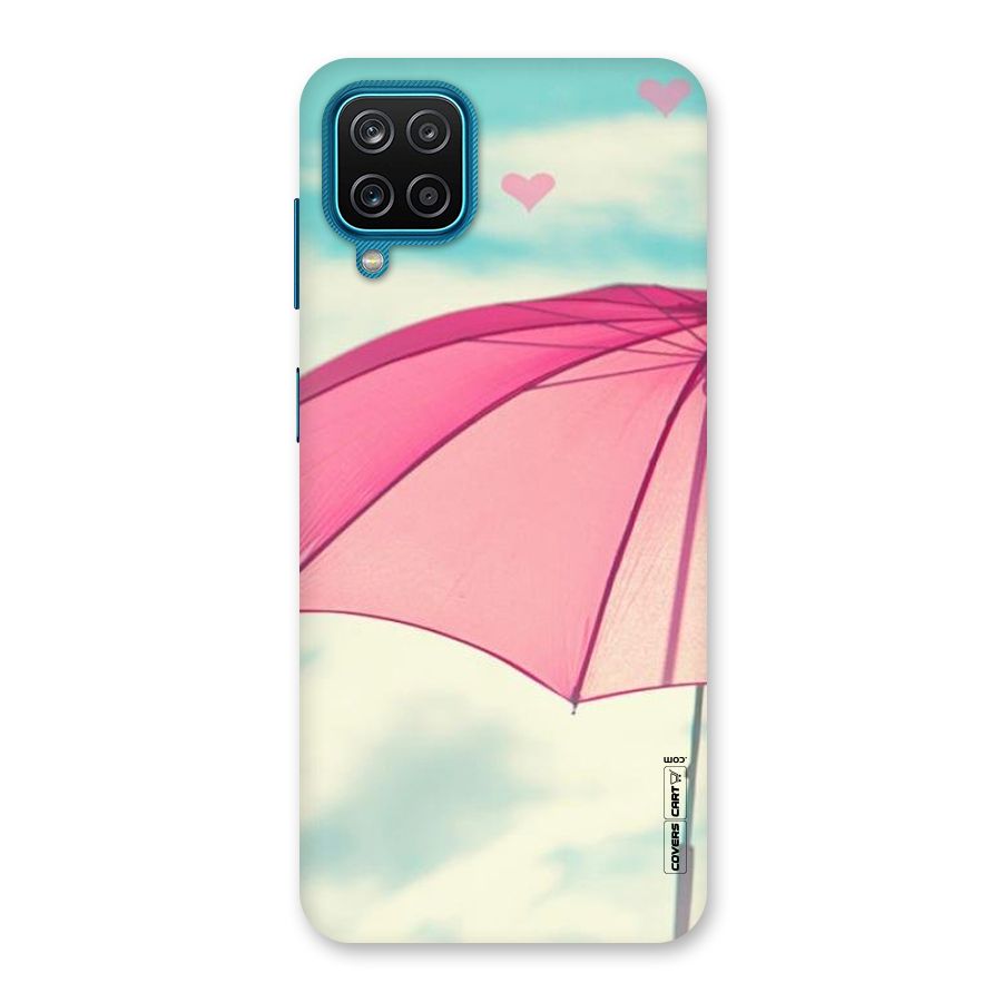 Cute Pink Umbrella Back Case for Galaxy M12