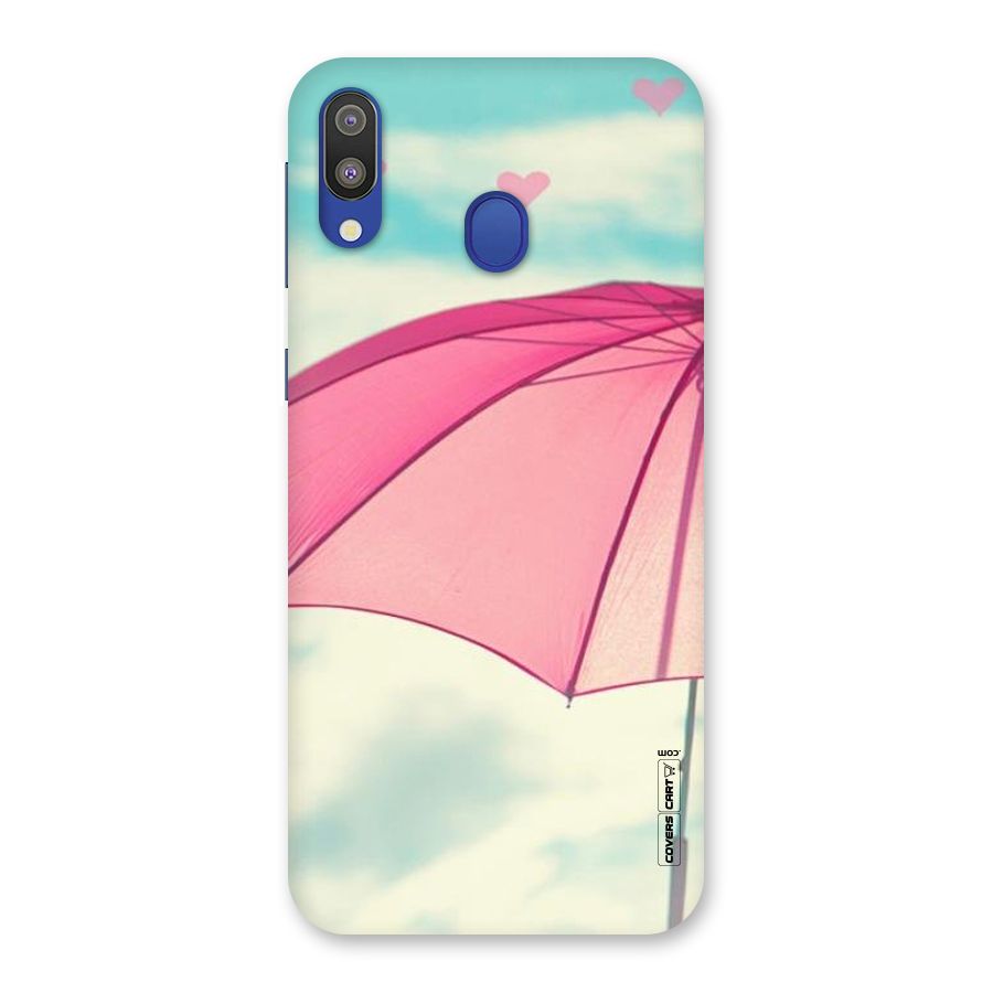 Cute Pink Umbrella Back Case for Galaxy M20