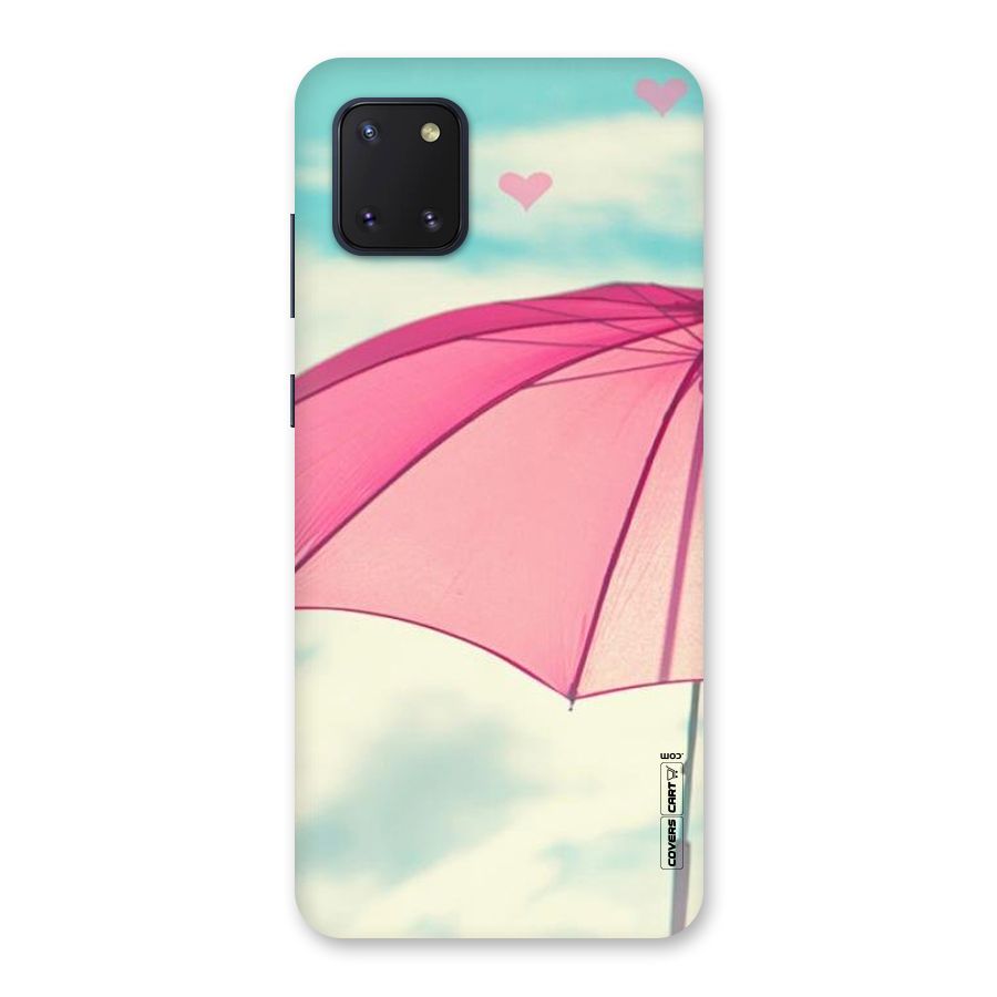 Cute Pink Umbrella Back Case for Galaxy Note 10 Lite