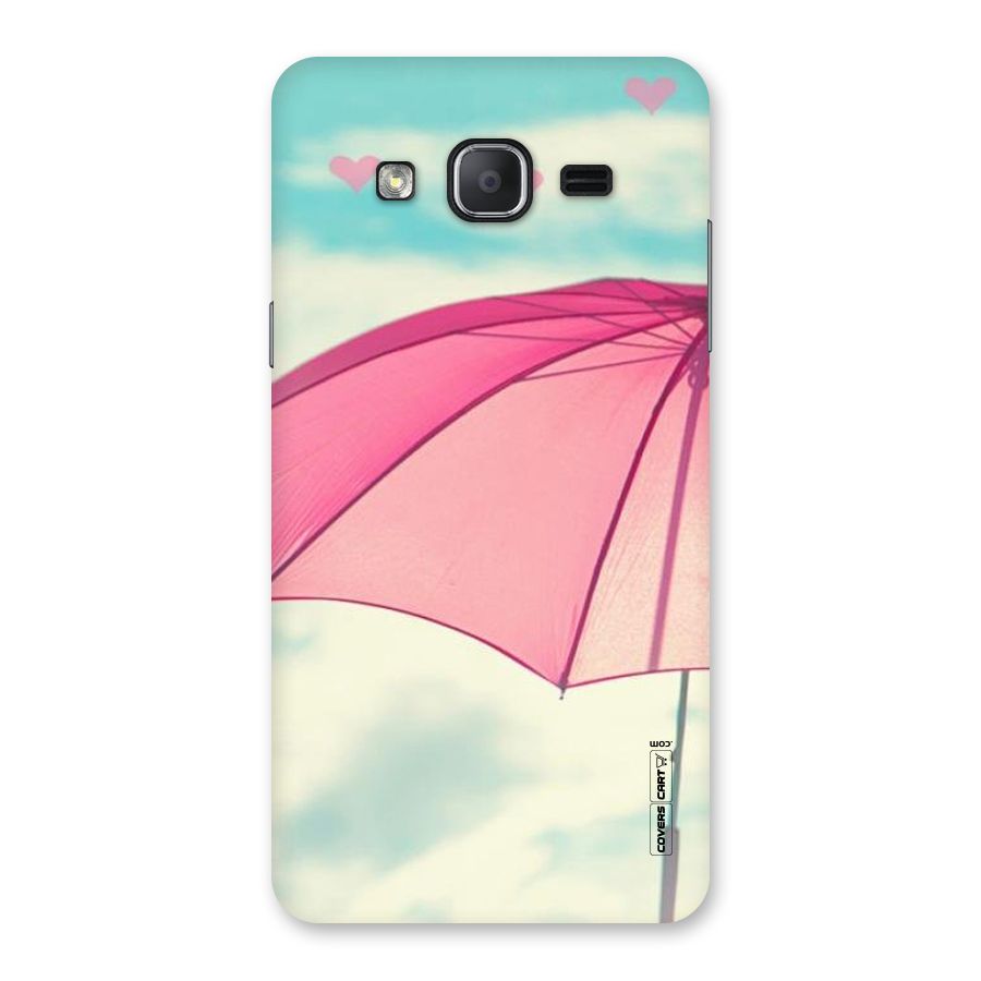 Cute Pink Umbrella Back Case for Galaxy On7 2015