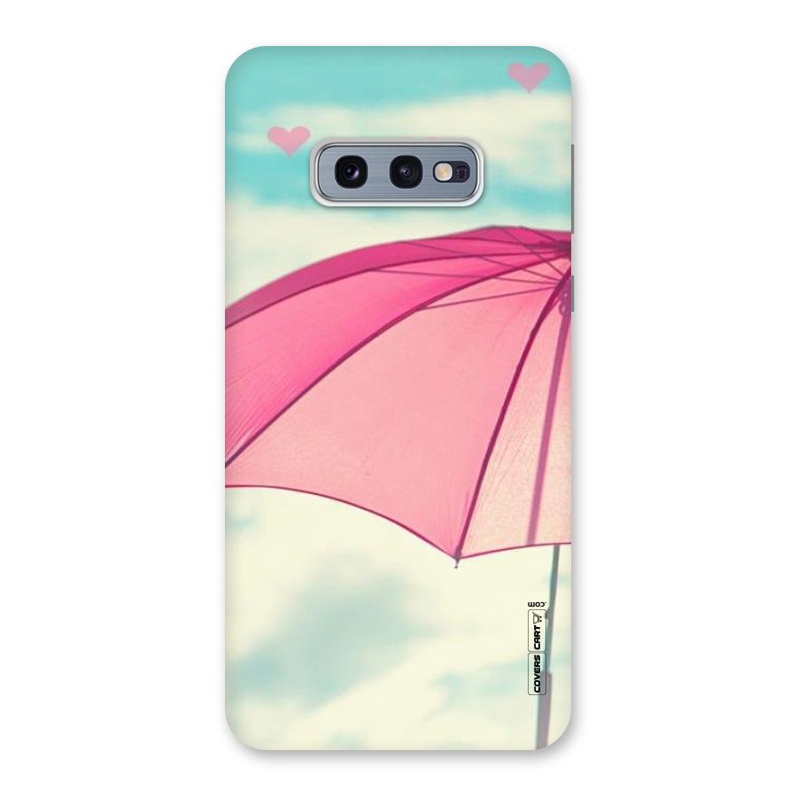 Cute Pink Umbrella Back Case for Galaxy S10e