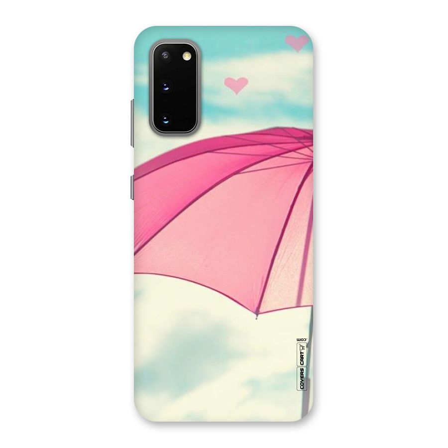 Cute Pink Umbrella Back Case for Galaxy S20
