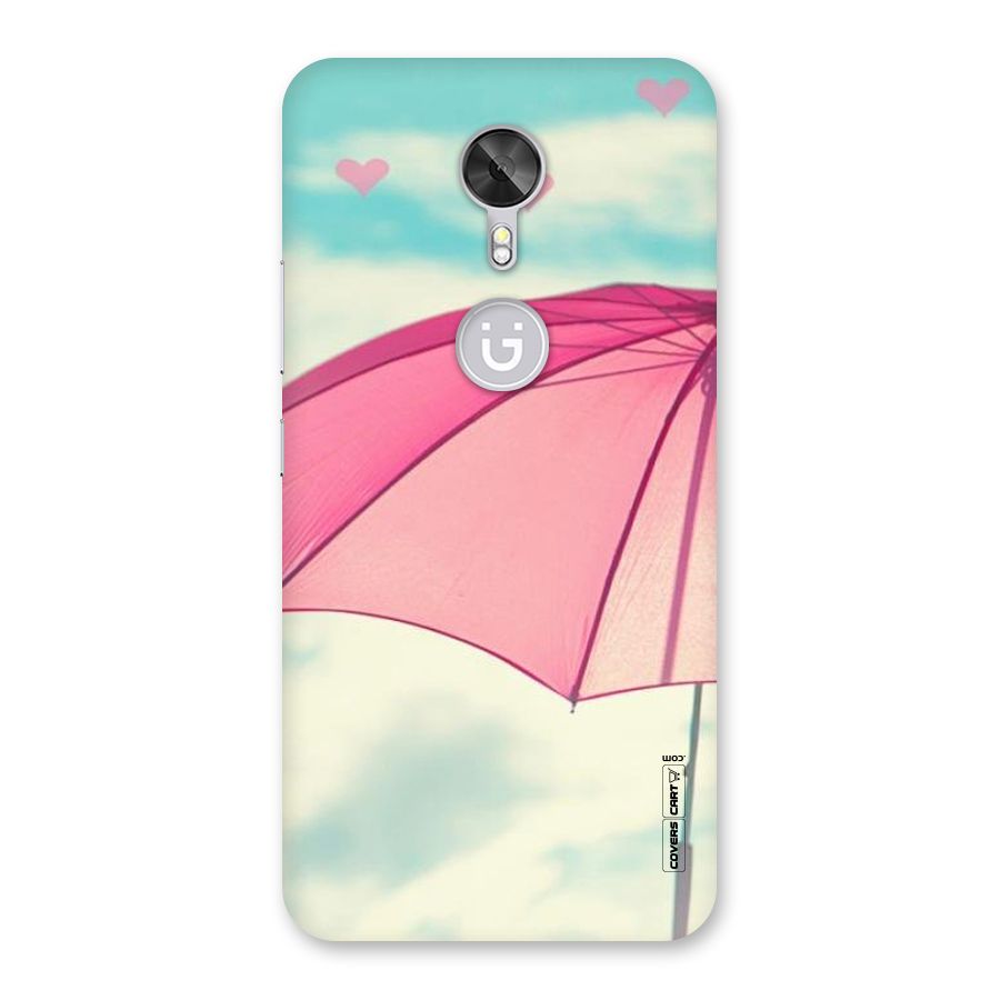 Cute Pink Umbrella Back Case for Gionee A1