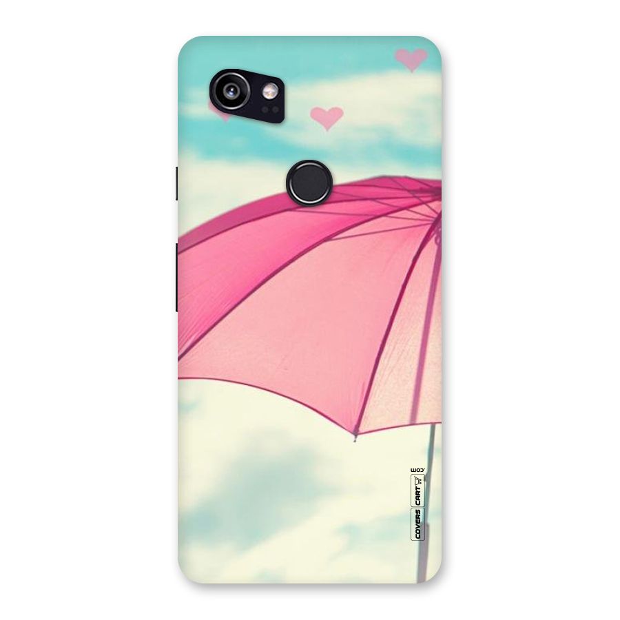 Cute Pink Umbrella Back Case for Google Pixel 2 XL
