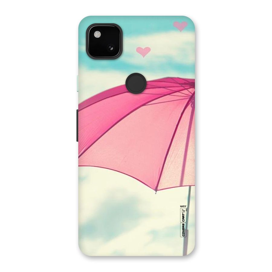 Cute Pink Umbrella Back Case for Google Pixel 4a