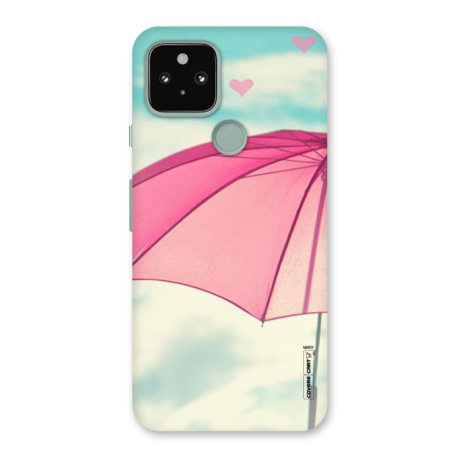 Cute Pink Umbrella Back Case for Google Pixel 5