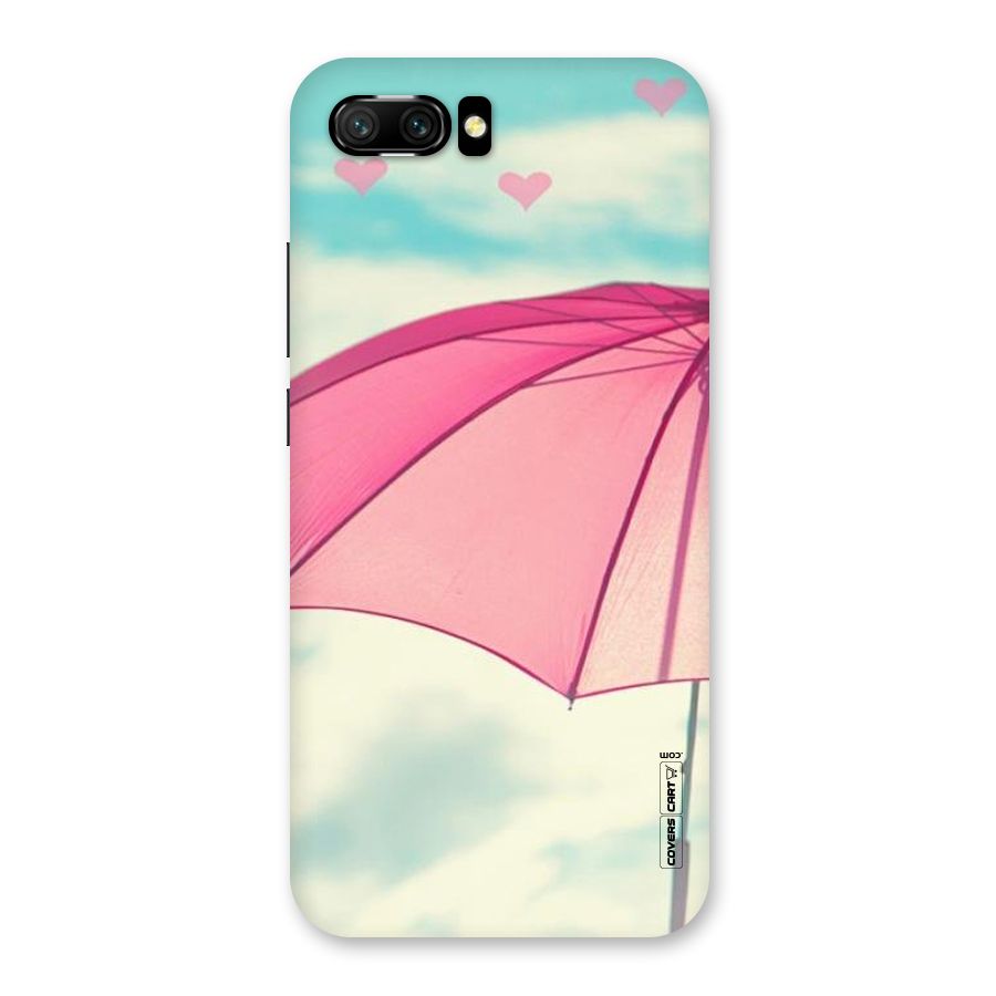 Cute Pink Umbrella Back Case for Honor 10