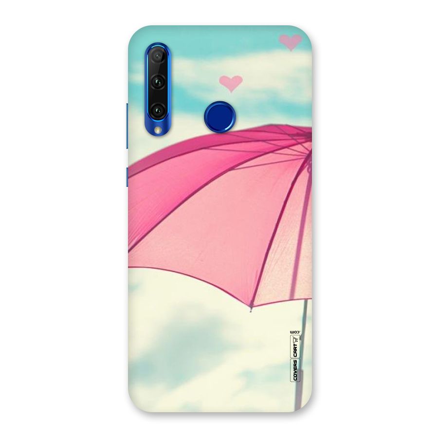 Cute Pink Umbrella Back Case for Honor 20i