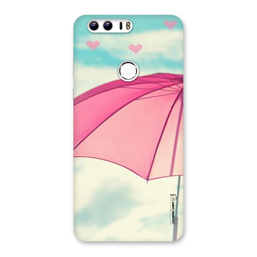 Cute Pink Umbrella Back Case for Honor 8
