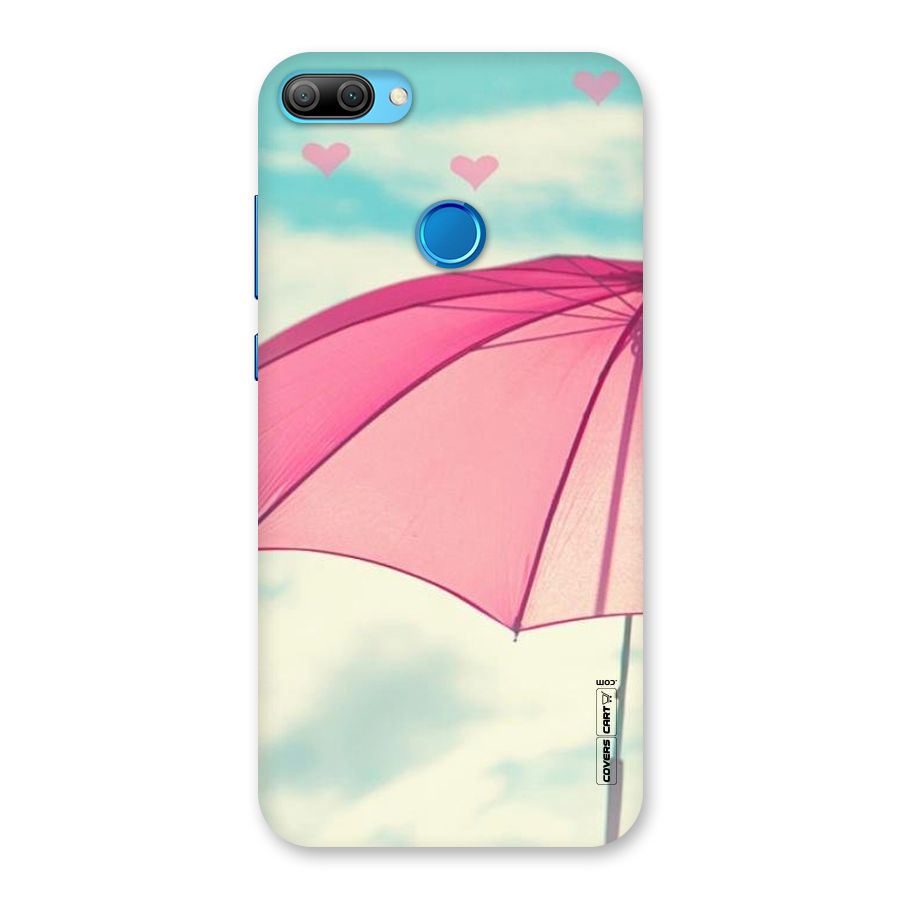 Cute Pink Umbrella Back Case for Honor 9N