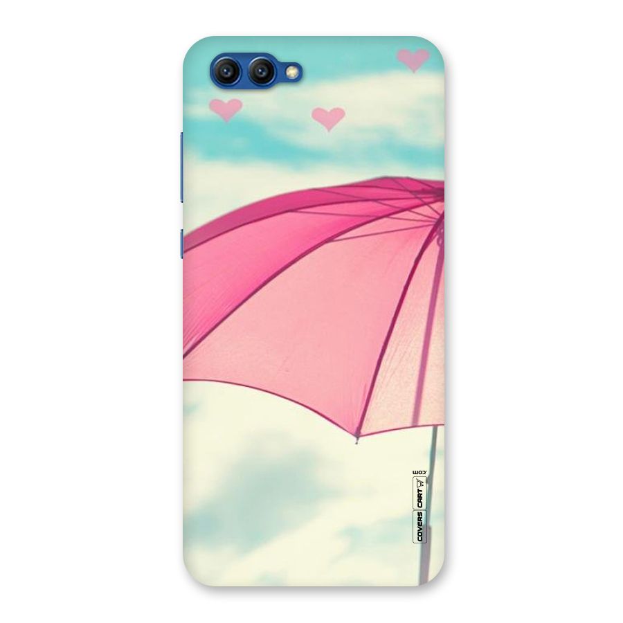 Cute Pink Umbrella Back Case for Honor View 10