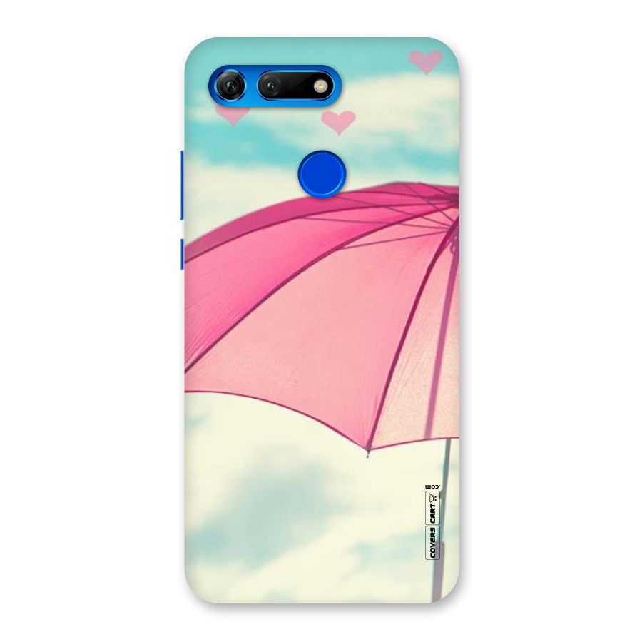 Cute Pink Umbrella Back Case for Honor View 20