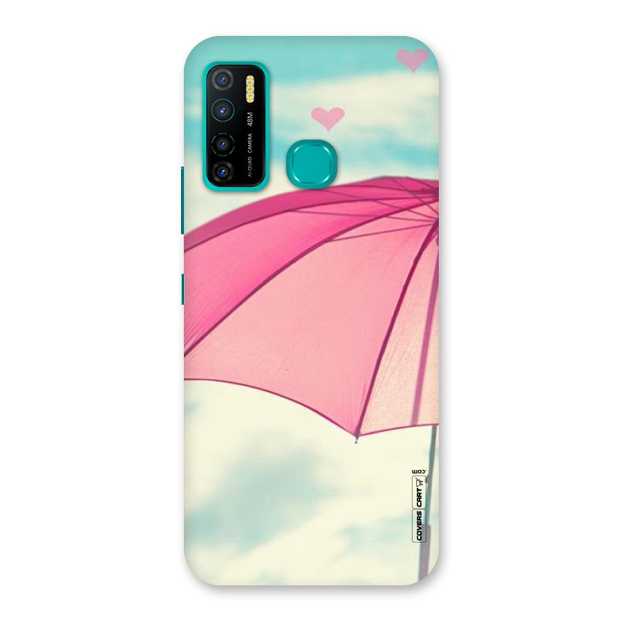 Cute Pink Umbrella Back Case for Infinix Hot 9 Pro