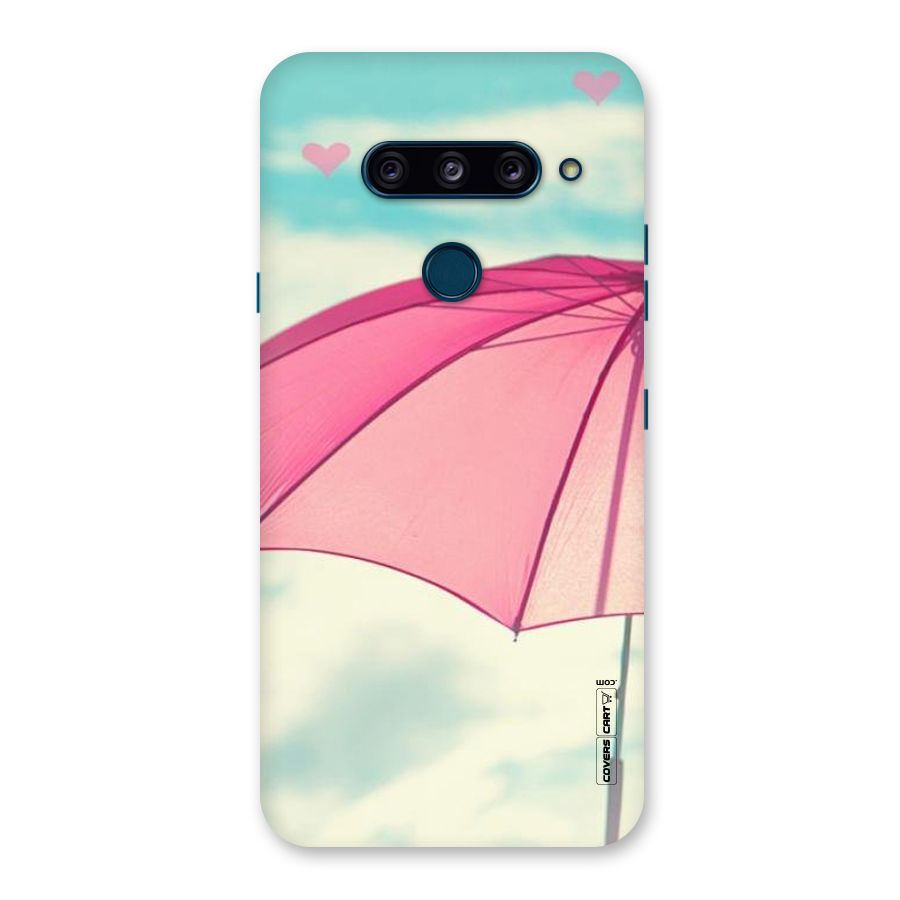 Cute Pink Umbrella Back Case for LG  V40 ThinQ