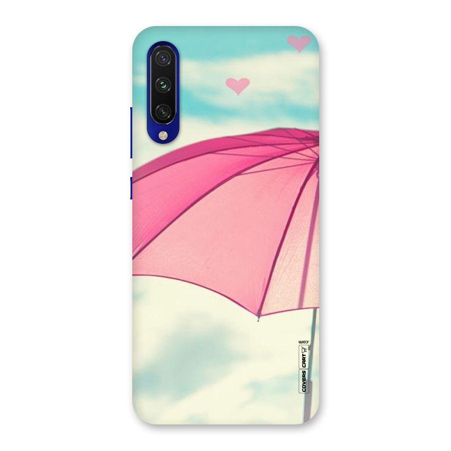 Cute Pink Umbrella Back Case for Mi A3