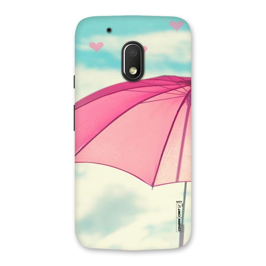 Cute Pink Umbrella Back Case for Moto G4 Play