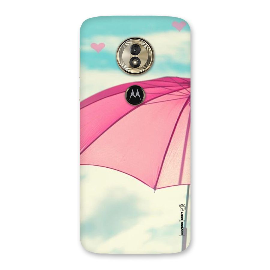 Cute Pink Umbrella Back Case for Moto G6 Play