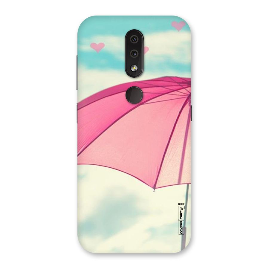 Cute Pink Umbrella Back Case for Nokia 4.2