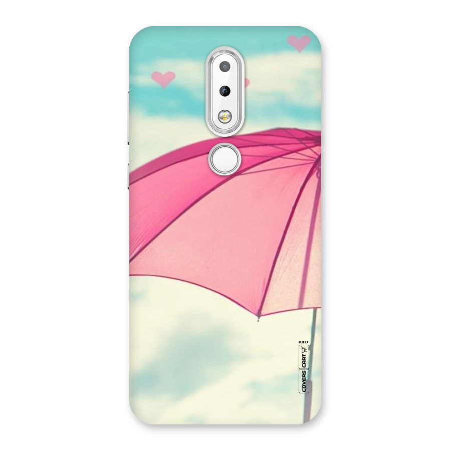 Cute Pink Umbrella Back Case for Nokia 6.1 Plus