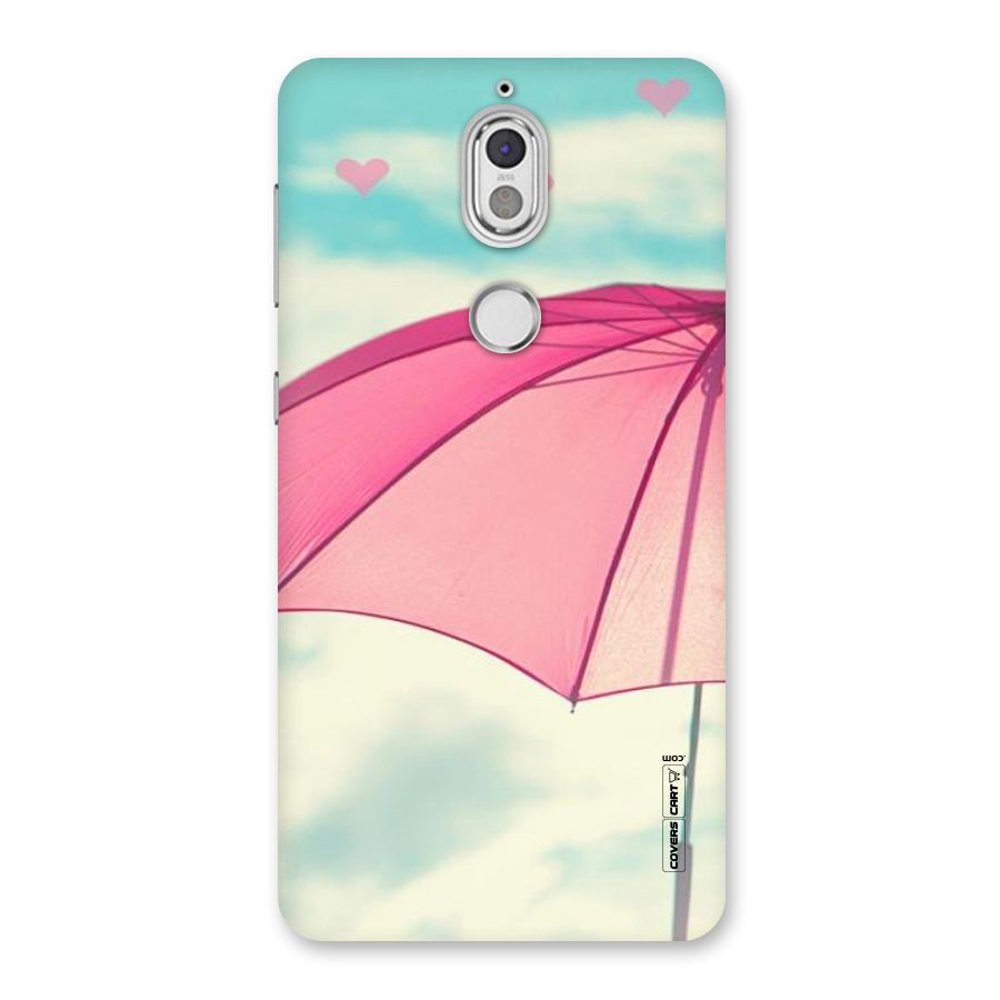 Cute Pink Umbrella Back Case for Nokia 7