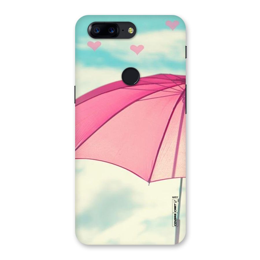 Cute Pink Umbrella Back Case for OnePlus 5T
