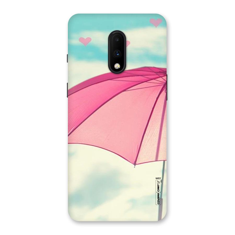 Cute Pink Umbrella Back Case for OnePlus 7