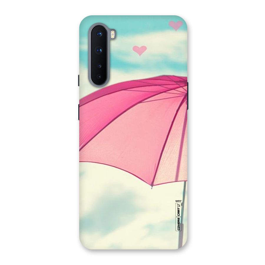 Cute Pink Umbrella Back Case for OnePlus Nord