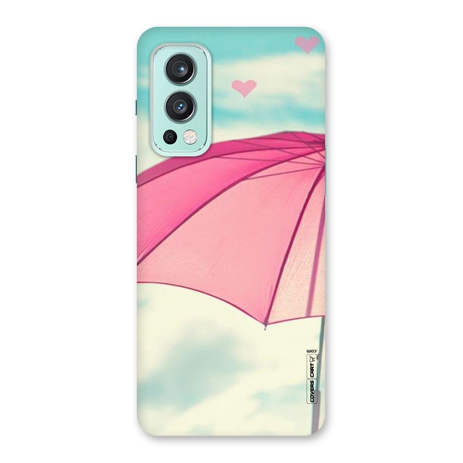 Cute Pink Umbrella Back Case for OnePlus Nord 2 5G