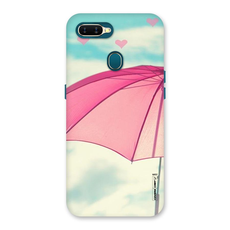 Cute Pink Umbrella Back Case for Oppo A11k