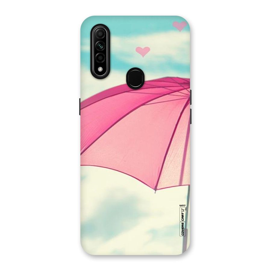 Cute Pink Umbrella Back Case for Oppo A31