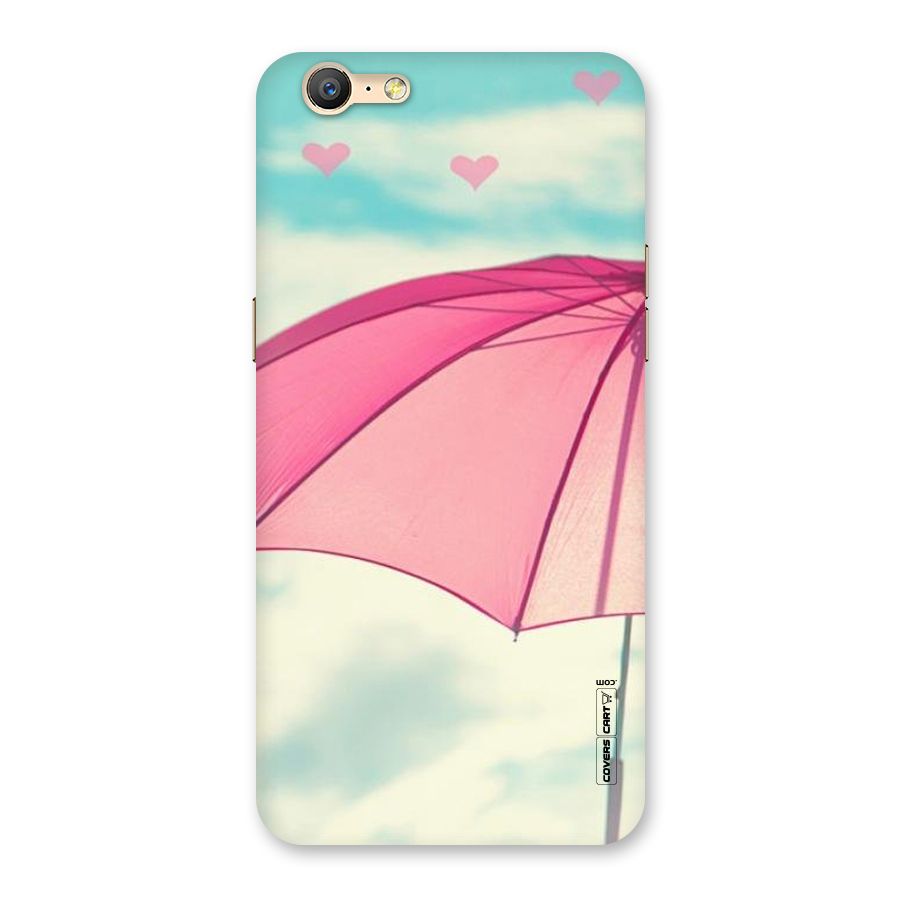Cute Pink Umbrella Back Case for Oppo A39