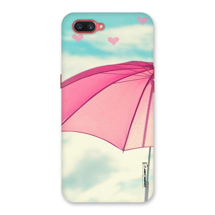 Cute Pink Umbrella Back Case for Oppo A3s