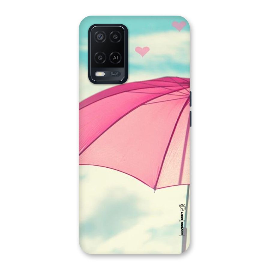 Cute Pink Umbrella Back Case for Oppo A54
