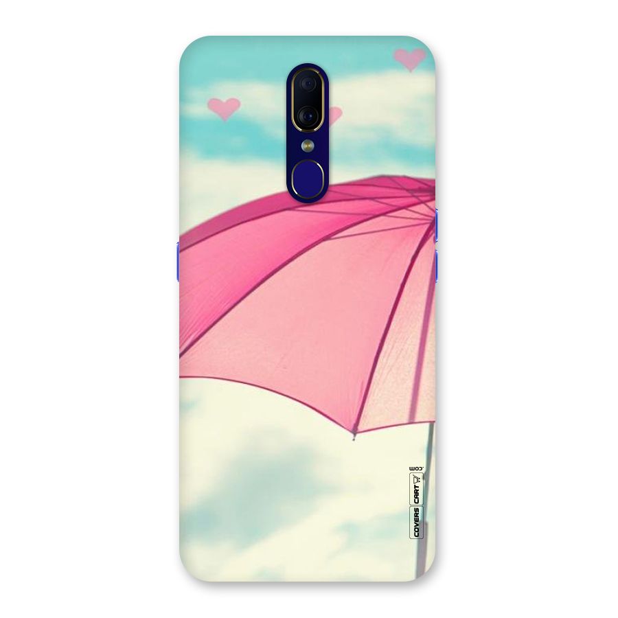 Cute Pink Umbrella Back Case for Oppo A9