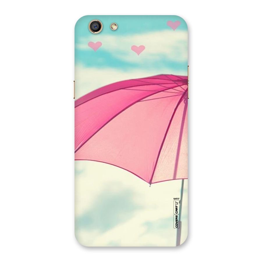 Cute Pink Umbrella Back Case for Oppo F3