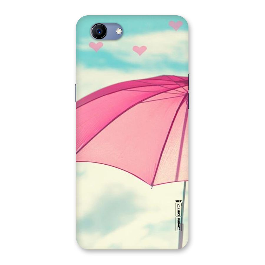 Cute Pink Umbrella Back Case for Oppo Realme 1
